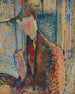 Studie der Tagträumerei für das Porträt von Frank Burty Haviland - Amedeo Modigliani — Ansicht des Kunstwerks