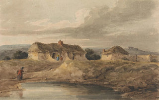 Amelia Long - Landscape with Thatched Buildings.webp