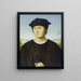 Portrait eines Mannes - Amico Aspertini — gerahmtes Bild an der Wand