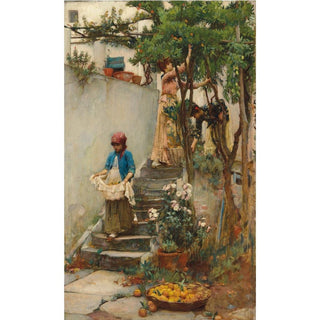 Reproduction An Orange Garden - John William Waterhouse