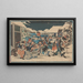 Capture de Moronao dans la neige - Andō Hiroshige — gerahmtes Bild an der Wand