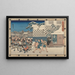Herausfordernd die Wachen - Andō Hiroshige — gerahmtes Bild an der Wand