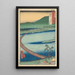 Präfektur von Etchu Pont Flottant Funabashi - Andō Hiroshige — gerahmtes Bild an der Wand