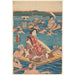 Reproduktion des Gemäldes Traversée d'une Large Rivière - Andō Hiroshige