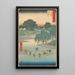 Fujieda - Andō Hiroshige — gerahmtes Bild an der Wand