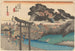 Temple Fujisawa Yugyōji - Andō Hiroshige — Ansicht des Kunstwerks