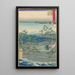 Reproduktion des Gemäldes Gruppe unter den Kiefern an der Bucht - Andō Hiroshige