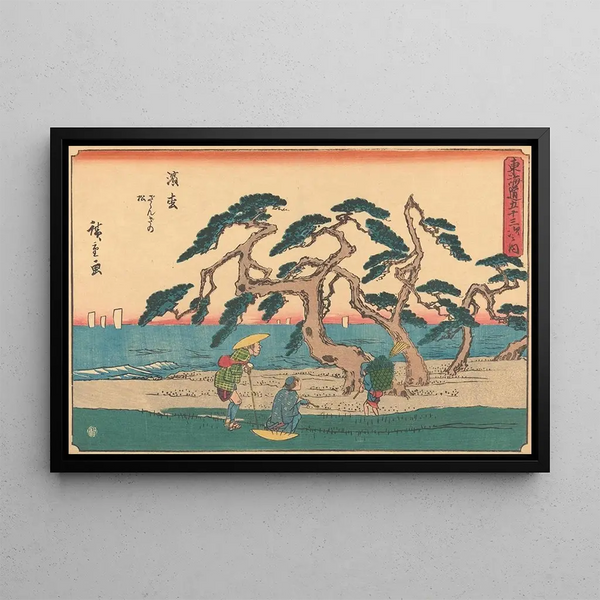Hamamatsu - Andō Hiroshige — gerahmtes Bild an der Wand
