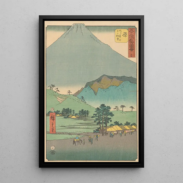 Hara - Andō Hiroshige — gerahmtes Bild an der Wand
