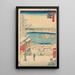 Insel im Schnee - Andō Hiroshige — gerahmtes Bild an der Wand