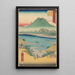 Kanbara - Andō Hiroshige — gerahmtes Bild an der Wand