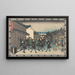 Besuch bei der Waffenschmiede bei Nacht - Andō Hiroshige — gerahmtes Bild an der Wand
