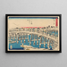 Nihonbashi unter dem Schnee - Andō Hiroshige — gerahmtes Bild an der Wand