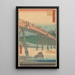 Okazaki - Andō Hiroshige — gerahmtes Bild an der Wand
