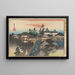 Sanctuaire Ushima im Bezirk Hongo - Andō Hiroshige — gerahmtes Bild an der Wand