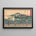 Yoshida - Andō Hiroshige — gerahmtes Bild an der Wand