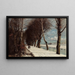 Winterlandschaft mit Spaziergängern - Anders Andersen-Lundby — gerahmtes Bild an der Wand