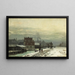 Winterlandschaft - Anders Andersen-Lundby — gerahmtes Bild an der Wand