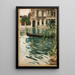 Gondole in Venedig - Anders Zorn — gerahmtes Bild an der Wand
