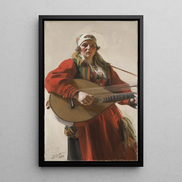 Tons du pays natal - Anders Zorn — gerahmtes Bild an der Wand