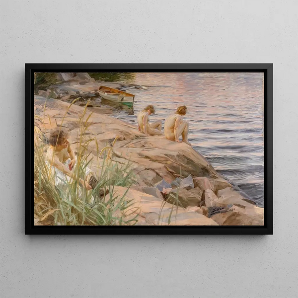 Im Freien - Anders Zorn — gerahmtes Bild an der Wand