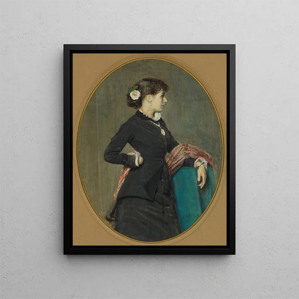 Portrait de Mlle Nyström - Anders Zorn — gerahmtes Bild an der Wand
