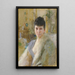 Portrait einer Dame in einem Salon - Anders Zorn — gerahmtes Bild an der Wand