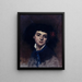 Portrait einer Frau - André Gill — gerahmtes Bild an der Wand