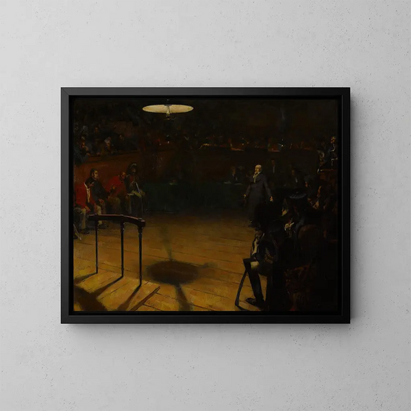 Jean Valjean vor dem Gerichtsgebäude von Arras - André Victor Édouard Devambez — gerahmtes Bild an der Wand