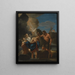 Le baptême du Christ - Andrea Sacchi — gerahmtes Bild an der Wand