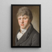 Portrait männlich - Andreas Joseph Chandelle — gerahmtes Bild an der Wand
