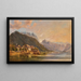 Vue du lac Traunsee avec Traunstein et la montagne Schlafende Griechin en arrière-plan - Andreas Passy — gerahmtes Bild an der Wand