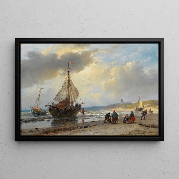 Andreas Schelfhout - Am Strand.webp