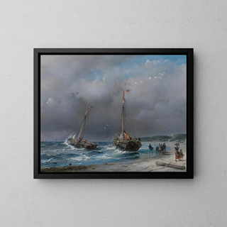 Andreas Schelfhout - Unloading the catch.webp
