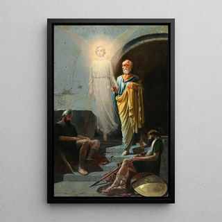 Andrei Ryabushkin - An Angel Frees Peter from the Dungeon.webp