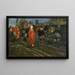 Rue de Moscou im 17. Jahrhundert an einem Feiertag - Andrei Ryabushkin — gerahmtes Bild an der Wand