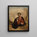Charles Lenox Cumming-Bruce in türkischer Robe - Andrew Geddes — gerahmtes Bild an der Wand