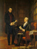 Le duc de Wellington avec le colonel Gurwood à Apsley House - Andrew Morton — Ansicht des Kunstwerks