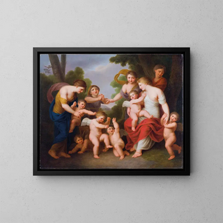 Andries Cornelis Lens - A fight between putti.webp