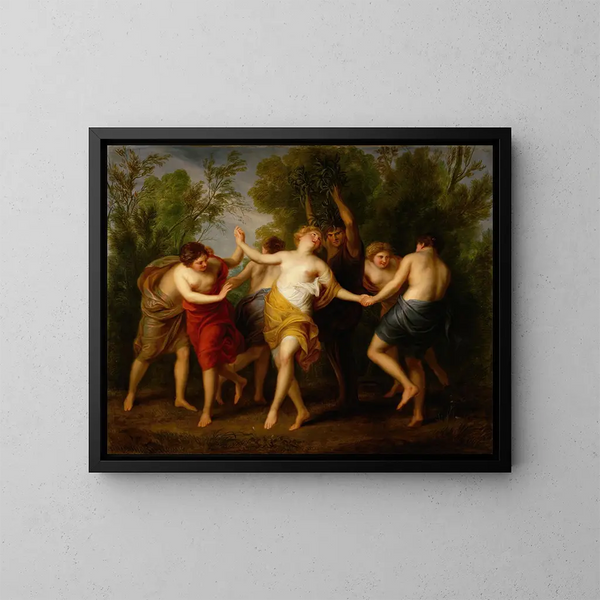 Transformation d'Apuleius en un arbre - Andries Cornelis Lens — gerahmtes Bild an der Wand