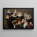 Portrait des Künstlers und seiner Familie - Andries van Bochoven — gerahmtes Bild an der Wand