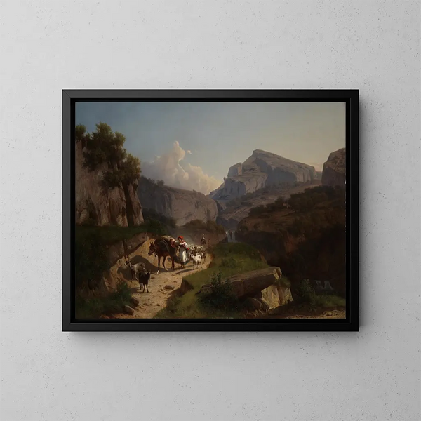 Berglandschaft - András Mark — gerahmtes Bild an der Wand