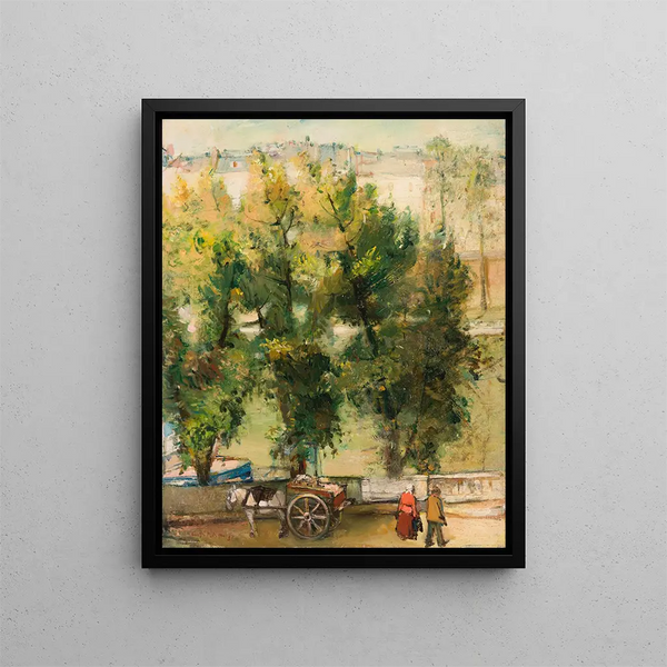 Andrus Johani - Paris motif Landscape with a horse.webp