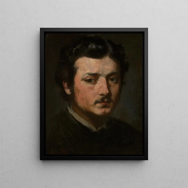 Selbstporträt - Andrzej Bronisław Grabowski — gerahmtes Bild an der Wand