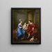 Edward Smith Stanley, zwölfte Earl of Derby, mit seiner ersten Ehefrau, Lady Elizabeth Hamilton, und ihrem Sohn Edward Smith Stanley - Angelica Kauffman — gerahmtes Bild an der Wand