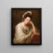 Portrait von Frau Helen Dorothea Daniel - Angelica Kauffman — gerahmtes Bild an der Wand