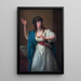 Portrait der virtuosen improvisierenden Teresa Bandettini-Landucci aus Lucca - Angelica Kauffman — gerahmtes Bild an der Wand
