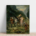 Reproduktion des Gemäldes Angelisches Gemälde und verwundeter Médor - Eugène Delacroix