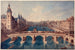 Das Brückentor am Change, der Palais de la Conciergerie und die Seine in Richtung des heutigen 1. Arrondissements - Angelo Garbizza — Ansicht des Kunstwerks