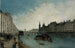 Der Kai der Mégisserie und die heutige Pont au Change im 1. Arrondissement - Angelo Garbizza — Ansicht des Kunstwerks